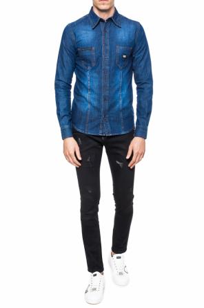 Logo-embroidered denim shirt, zdjęcie 2 Logo-embroidered denim shirt od Philipp Plein